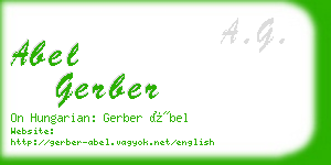 abel gerber business card